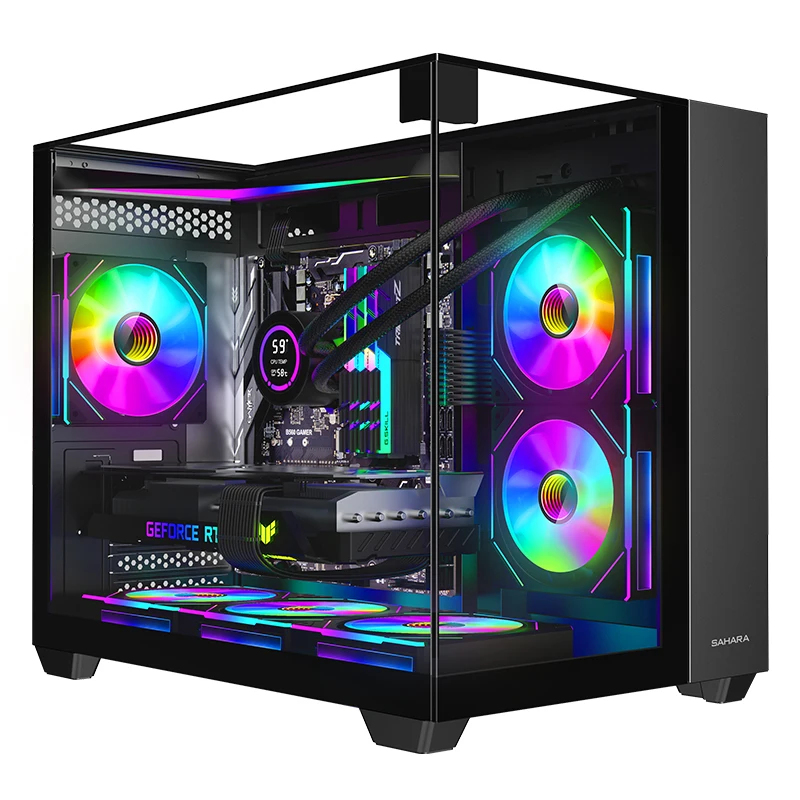 Nvidia Vga Rtx 4060 - كمبيوتر ألعاب مكتبي مع معالج Ryzen