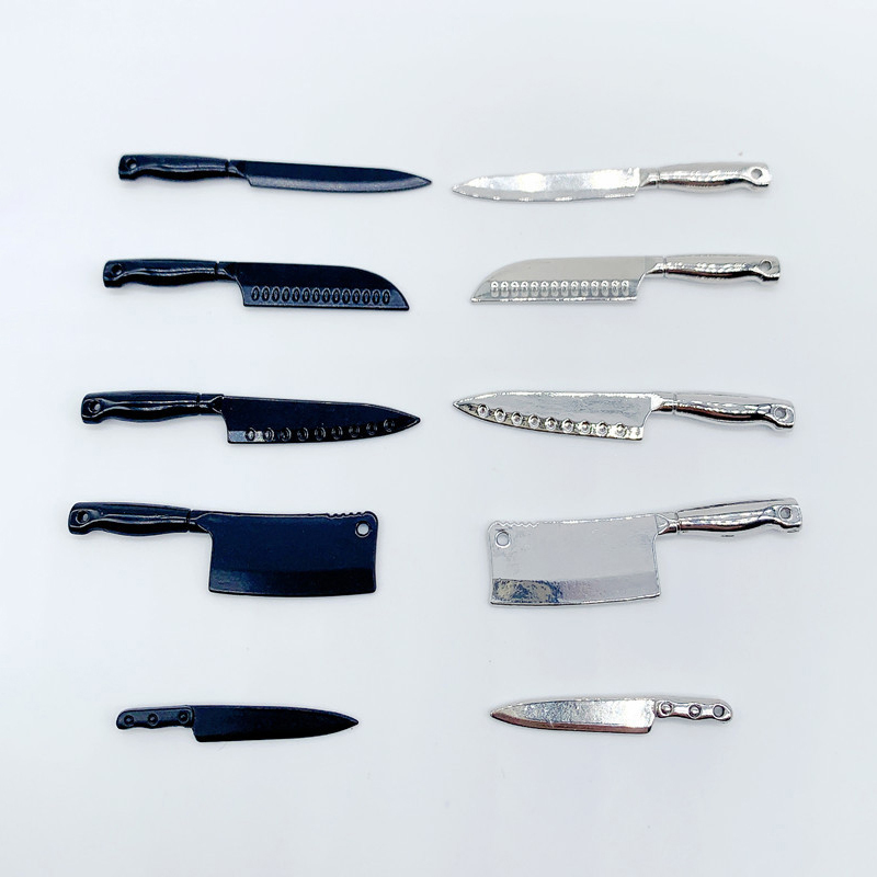 Hi Tech Kitchen Accessories - 1/12 دمية سكاكين صغيرة نموذج دمية