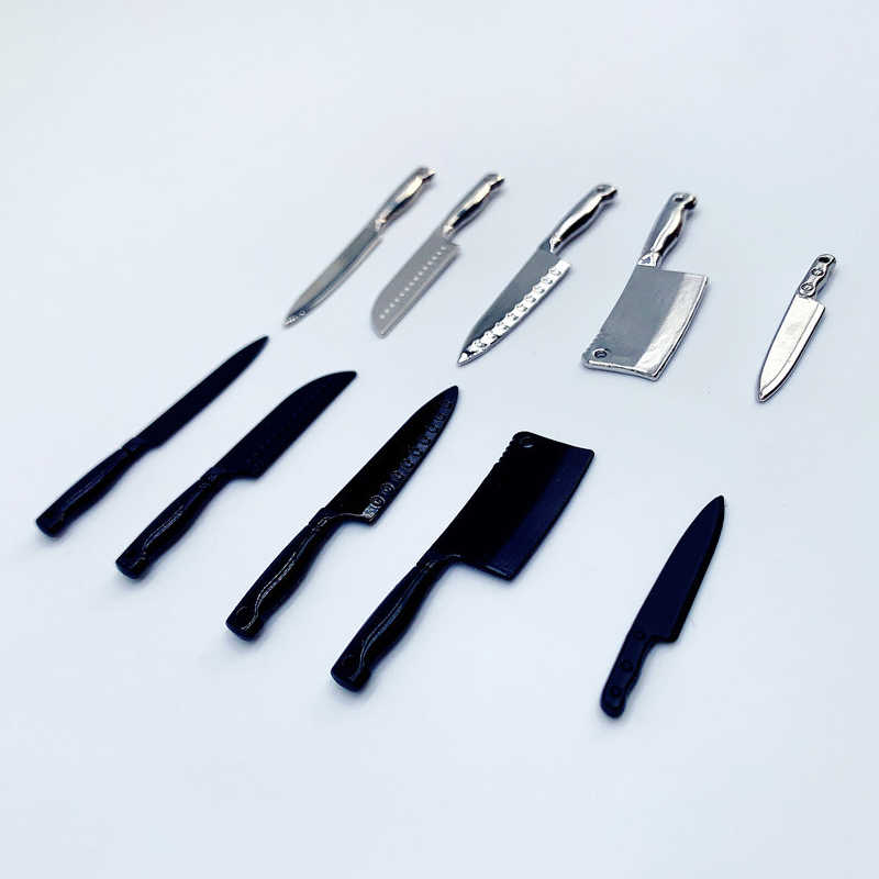 1/12 دمية سكاكين صغيرة نموذج د - مراجعة Hi Tech Kitchen Accessories وسعره