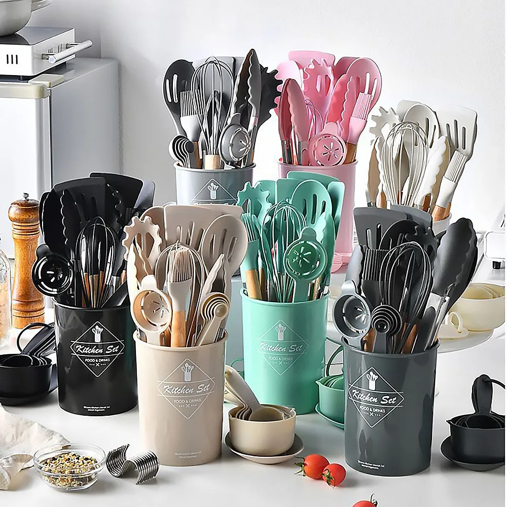 طقم أواني سيليكون غير لاصقة ،  - مراجعة Hi Tech Kitchen Accessories وسعره